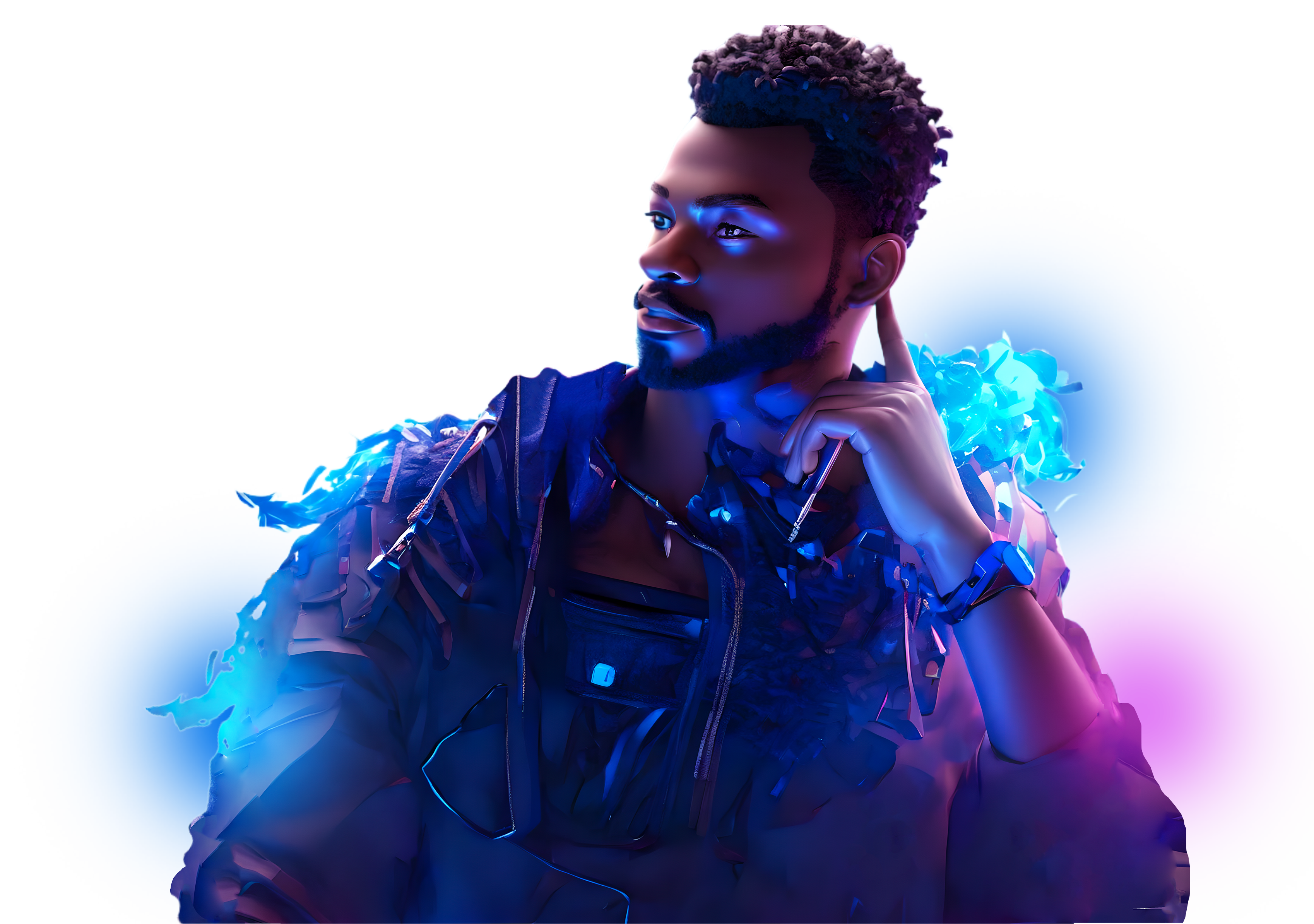 An Image of Thompson Manda Generated by AI.